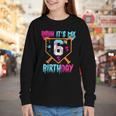 Kids Baseball Drip Bruh It's My 6th Birthday Boy Ice Cream Drip Youth Long Sleeve Tee Kids Baseball Drip Bruh It's My 6th Birthday Boy Ice Cream Drip Youth Long Sleeve Tee