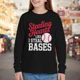 Kids Stealing Hearts Cute Baseball Boys Youth Long Sleeve Tee Kids Stealing Hearts Cute Baseball Boys Youth Long Sleeve Tee