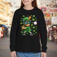 Leprechaun Playing Baseball Happy St Patricks Day Men Boys Youth Long Sleeve Tee Leprechaun Playing Baseball Happy St Patricks Day Men Boys Youth Long Sleeve Tee