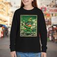 Leprechaun Playing Baseball Japanese Art St Patricks Day Youth Long Sleeve Tee Leprechaun Playing Baseball Japanese Art St Patricks Day Youth Long Sleeve Tee