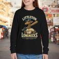 Littleton Longnecks Retro Minor League Baseball Youth Long Sleeve Tee