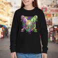 Mardi Gras Ice Cream Drip Baseball Sports For Men Women Kids Youth Long Sleeve Tee