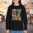 Mardi Gras Six Seven Baseball Drip Number 6 7 Meme Youth Long Sleeve Tee Mardi Gras Six Seven Baseball Drip Number 6 7 Meme Youth Long Sleeve Tee