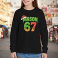 Mason 67 Christmas Ice Cream Drip Meme Six Seven Baseball Youth Long Sleeve Tee Mason 67 Christmas Ice Cream Drip Meme Six Seven Baseball Youth Long Sleeve Tee
