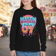 Mason 67 Costume Ice Cream Baseball Drip 6 7 Meme Six Seven Youth Long Sleeve Tee Mason 67 Costume Ice Cream Baseball Drip 6 7 Meme Six Seven Youth Long Sleeve Tee