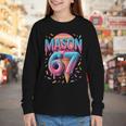 Mason 67 Meme Ice Cream Baseball Drip Youth Long Sleeve Tee Mason 67 Meme Ice Cream Baseball Drip Youth Long Sleeve Tee