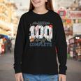 Mission 100 Days Complete Baseball 100th Day Of School Boys Youth Long Sleeve Tee