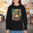 Mona Lisa Baseball Trending Aesthetic Streetwear Youth Long Sleeve Tee
