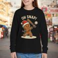 Oh Snap Gingerbreadman Baseball Christmas Men Boys Toddlers Youth Long Sleeve Tee Oh Snap Gingerbreadman Baseball Christmas Men Boys Toddlers Youth Long Sleeve Tee