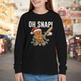 Oh Snap Gingerbreadman Christmas Baseball Humor Youth Long Sleeve Tee Oh Snap Gingerbreadman Christmas Baseball Humor Youth Long Sleeve Tee