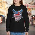 Respect The Drip Baseball American Flag Ice Cream Drip Youth Youth Long Sleeve Tee Respect The Drip Baseball American Flag Ice Cream Drip Youth Youth Long Sleeve Tee