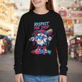 Respect The Drip Baseball Bat Sunglasses Mascot Youth Long Sleeve Tee Respect The Drip Baseball Bat Sunglasses Mascot Youth Long Sleeve Tee