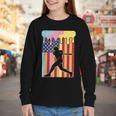 Retro Baseball Drip Boys Ice Cream Patriotic American Flag Youth Long Sleeve Tee Retro Baseball Drip Boys Ice Cream Patriotic American Flag Youth Long Sleeve Tee