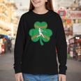 Retro Shamrock Baseball St Patricks Day Men Women Boys Girls Youth Long Sleeve Tee
