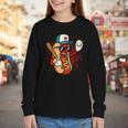 Retro Vintage Baseball Hot Dogs Youth Long Sleeve Tee