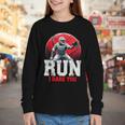 Run I Dare You Baseball Ball Player Catcher Coach Tee Youth Long Sleeve Tee Run I Dare You Baseball Ball Player Catcher Coach Tee Youth Long Sleeve Tee