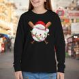 Santa Sports For Men Boys Christmas Baseball Player Youth Long Sleeve Tee Santa Sports For Men Boys Christmas Baseball Player Youth Long Sleeve Tee