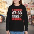 I Scored 6733 100th Days Of School Baseball Six Seven Meme Youth Long Sleeve Tee I Scored 6733 100th Days Of School Baseball Six Seven Meme Youth Long Sleeve Tee