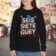 SEIS Siete Guey Baseball Drip Mexico Spanish 67 Slang Boys Youth Long Sleeve Tee SEIS Siete Guey Baseball Drip Mexico Spanish 67 Slang Boys Youth Long Sleeve Tee