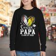 Senior Papa Class Of 2026 Baseball Softball Graduation Heart Youth Long Sleeve Tee Senior Papa Class Of 2026 Baseball Softball Graduation Heart Youth Long Sleeve Tee