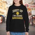 Shut Up I'm Doing Gamechanger Baseball Softball Cheer Youth Long Sleeve Tee Shut Up I'm Doing Gamechanger Baseball Softball Cheer Youth Long Sleeve Tee