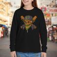 Six Seven 6 7 Baseball Skull Drip Halloween Horror Sports Youth Long Sleeve Tee Six Seven 6 7 Baseball Skull Drip Halloween Horror Sports Youth Long Sleeve Tee