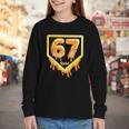 Six Seven 67 Meme Gen Alpha Slang Baseball 101 Youth Long Sleeve Tee Six Seven 67 Meme Gen Alpha Slang Baseball 101 Youth Long Sleeve Tee