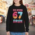 Six Seven Bruh 67 Ice Cream Drip Baseball For Men Women Kids Youth Long Sleeve Tee Six Seven Bruh 67 Ice Cream Drip Baseball For Men Women Kids Youth Long Sleeve Tee