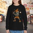 Skeleton Baseball Player Costume Halloween Men Boys Youth Long Sleeve Tee