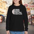 I Snack Harder Than Your Team Plays Baseball Men Women Youth Long Sleeve Tee I Snack Harder Than Your Team Plays Baseball Men Women Youth Long Sleeve Tee