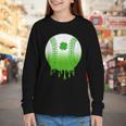 St Patricks Day Shamrock Baseball Irish Boys Kids Men Youth Long Sleeve Tee
