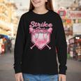 Strike Out Breast Cancer Baseball Drip For Boys Youth Youth Long Sleeve Tee Strike Out Breast Cancer Baseball Drip For Boys Youth Youth Long Sleeve Tee
