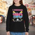 I Survived 100 Days Of School Baseball Cream Drip Boys Youth Long Sleeve Tee