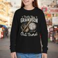 That's My Grandson Out There Jersey Number 56 Baseball Youth Long Sleeve Tee