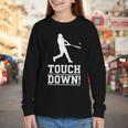 Touchdown Baseball Football Sports Youth Long Sleeve Tee