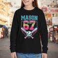 Trendy Mason 67 Mem Ice Cream Drip Baseball Birthday Costume Youth Long Sleeve Tee Trendy Mason 67 Mem Ice Cream Drip Baseball Birthday Costume Youth Long Sleeve Tee