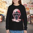Valentine Baseball Catcher Mask Ice Cream Drip Tee For Boys Youth Long Sleeve Tee Valentine Baseball Catcher Mask Ice Cream Drip Tee For Boys Youth Long Sleeve Tee