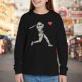 Valentines Day Baseball Batter Silhouette Heart Men Boy Kids Youth Long Sleeve Tee Valentines Day Baseball Batter Silhouette Heart Men Boy Kids Youth Long Sleeve Tee