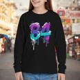 Vintage Baseball 84 Number Youth Long Sleeve Tee