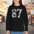 Vintage Baseball Number 67 Jersey Player Uniform Youth Long Sleeve Tee Vintage Baseball Number 67 Jersey Player Uniform Youth Long Sleeve Tee