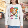 67 Ice Cream Drip Baseball Number 67 Player 67th Birthday Premium Tri-Blend Youth Long Sleeve Tee