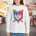 Baseball Boys Ice Cream Drip Baseball Youth Long Sleeve Tee Baseball Boys Ice Cream Drip Baseball Youth Long Sleeve Tee