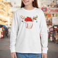 Baseball Christmas Reindeer Santa Hat Sports Player Xmas Youth Long Sleeve Tee Baseball Christmas Reindeer Santa Hat Sports Player Xmas Youth Long Sleeve Tee