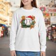Baseball Christmas Scoreboard Celebration Premium Tri-Blend Youth Long Sleeve Tee