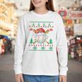 Baseball Christmas Ugly Sweater Santa Sport Men Kids Youth Long Sleeve Tee
