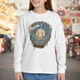 Baseball Drip Ice Cream Glove With Sprinkles And Ball Youth Premium Tri-Blend Youth Long Sleeve Tee