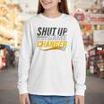 Baseball Fan Shut Up I'm Doing Game Changer Premium Tri-Blend Youth Long Sleeve Tee