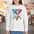 Baseball Ice Cream Drip 67 Six Seven Gen Alpha Slang Meme Youth Long Sleeve Tee Baseball Ice Cream Drip 67 Six Seven Gen Alpha Slang Meme Youth Long Sleeve Tee