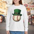 Baseball Leprechaun Hat Saint Patrick Retro Youth Long Sleeve Tee Baseball Leprechaun Hat Saint Patrick Retro Youth Long Sleeve Tee