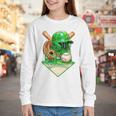 Baseball Life Style Ice Cream Drip Green Premium Tri-Blend Youth Long Sleeve Tee Baseball Life Style Ice Cream Drip Green Premium Tri-Blend Youth Long Sleeve Tee
